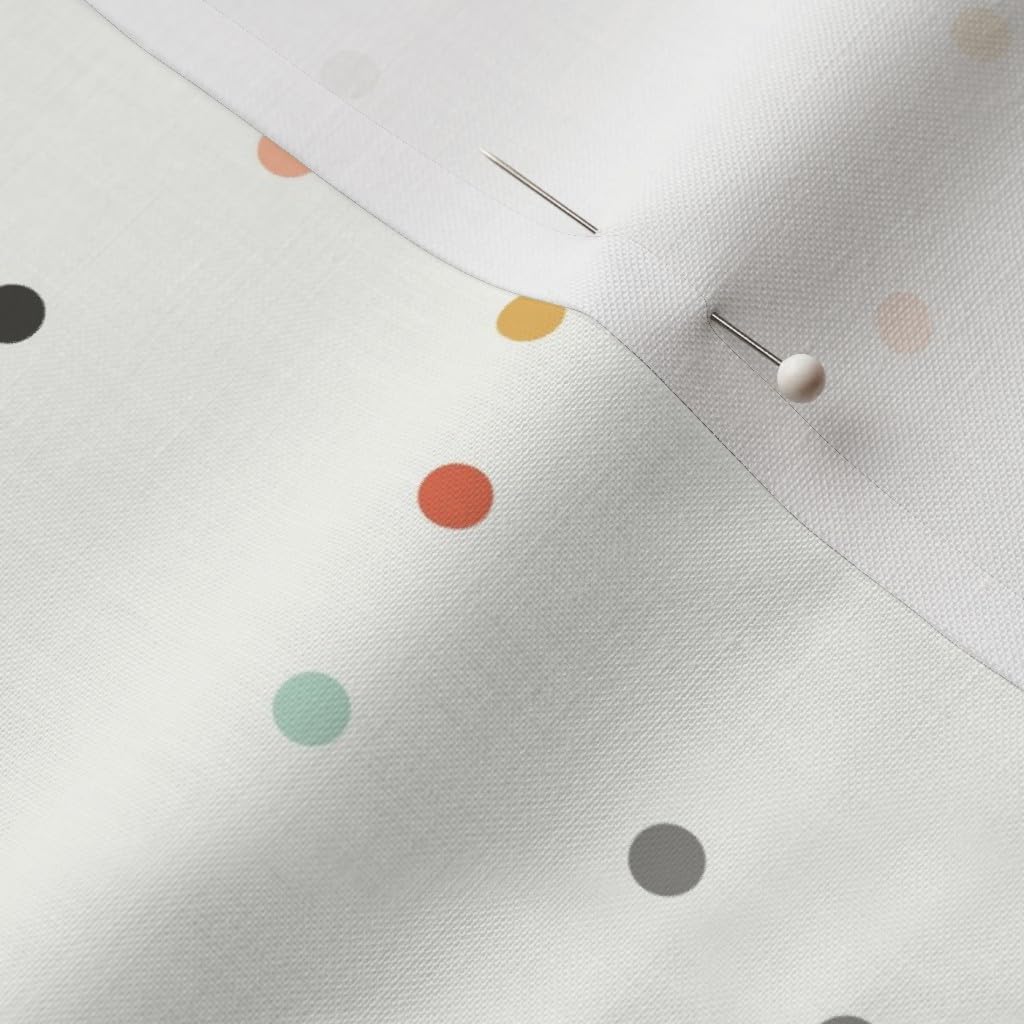 Spoonflower Fabric - Confetti Dot Medium Dots Printed on Petal Signature Cotton Fabric by The Yard - Sewing Quilting Apparel Crafts Decor