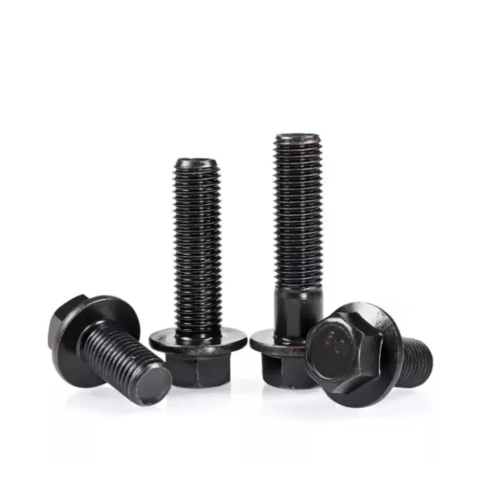 Viti a testa esagonale con flangia in acciaio al carbonio nero da 10,9 livelli - Viti a macchina M10 M12 M14 M16(60mm(Half),M14*1.5-1pcs)