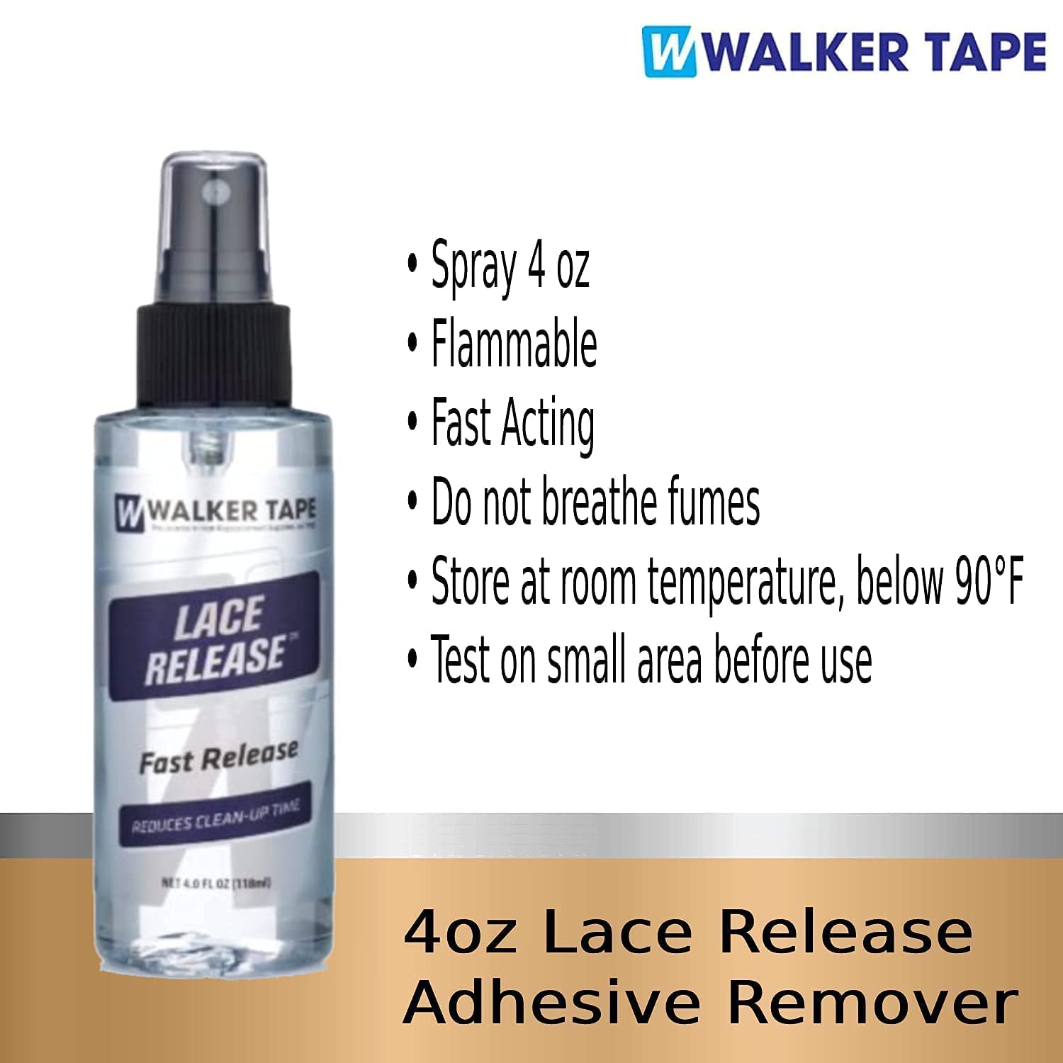 4oz Spray Lace Release w/No-Shine Bonding Roll 1/2