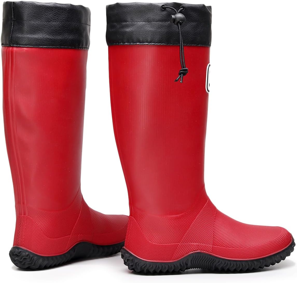 Yvmurain Women's Tall Rain Boots Waterproof Lightweight Garden Mud Boots Portable Packable Rubber rain Shoes Anti-Slip Knee High Outdoor Work Booties - Image 5