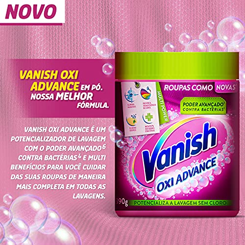 Tira Manchas em Pó Vanish Oxi Advance 330g Refil Econômico para roupas coloridas, Vanish, Rosa