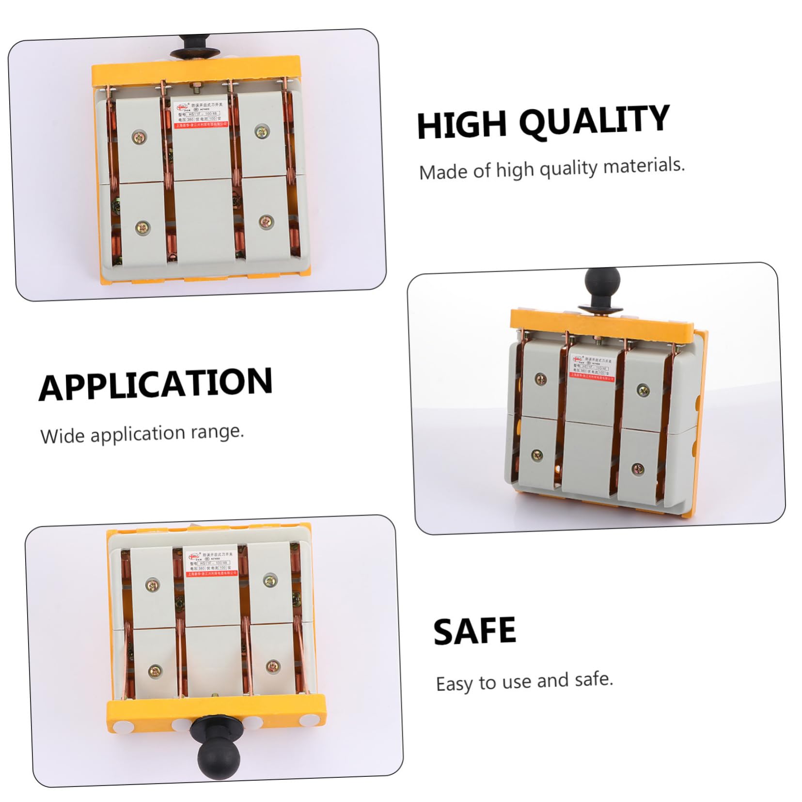 Balacoo Double Throw Knife Switch Hs11f-100/48 Industrial Electrician Device Power Supply Control for Home Appliances