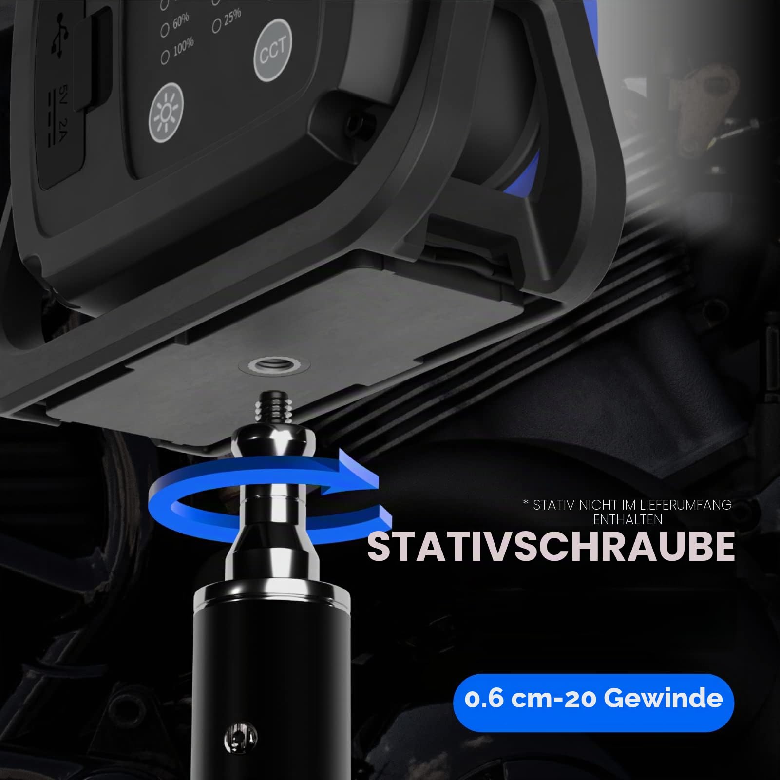 LED Baustrahler Arbeitsleuchte Akku Arbeitsstrahler Lampe mit Magnet, Maximal 2000Lm COB LED Helligkeit Dimmbar, 4 Beleuchtungsfarben, IP54, 8000mAh mit Powerbank Funktion für Werkstatt