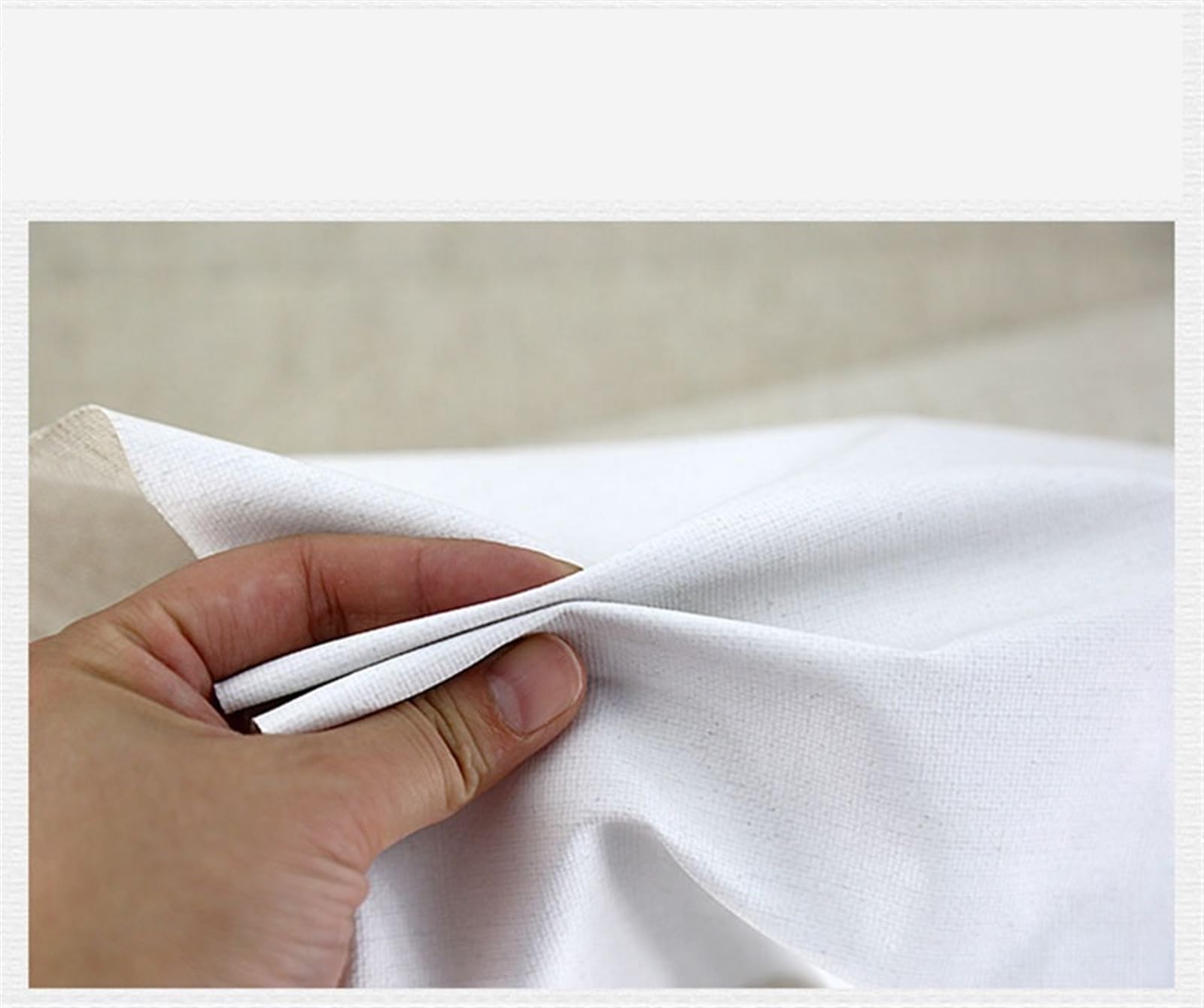 Pusta lniana rolka płótna 5 m do akrylowego obrazu olejnego - zagruntowane materiały plastyczne dla artystów