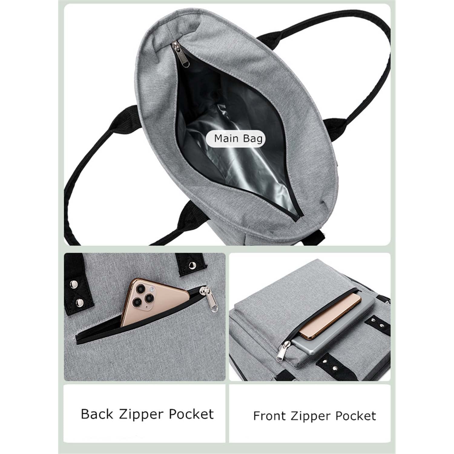 Bolsas de Almuerzo Cruzadas con Aislamiento Portátil Bolso de Tela Oxford Impermeable Contenedor de Almacenamiento Térmico Bento de Alta Capacidad para Alimentos