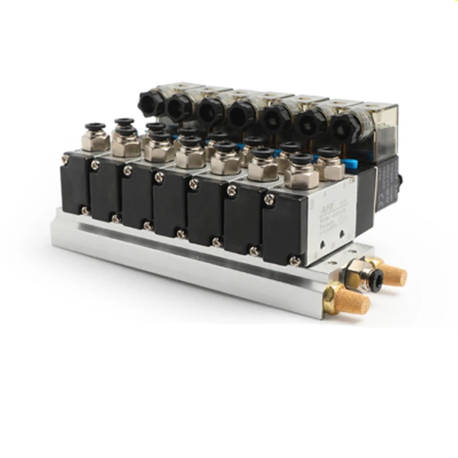 Collecteurs d'électrovanne 4V210-08 pour la gestion de plusieurs cylindres de machines d'usine
