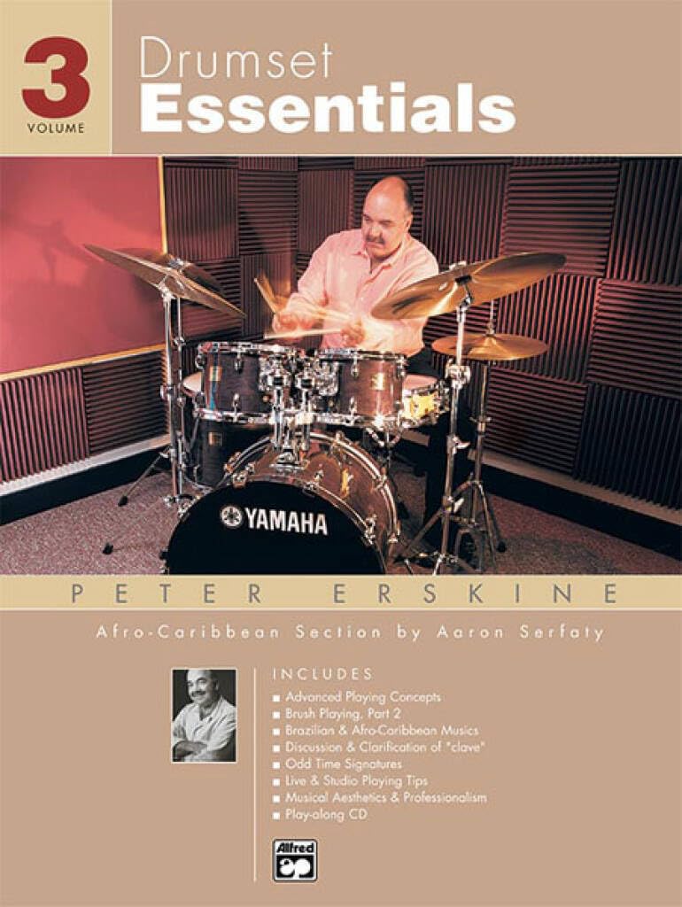 Drumset Essentials Volume 3 Peter Erskine livre CD pour apprendre la batterie en s'amusant