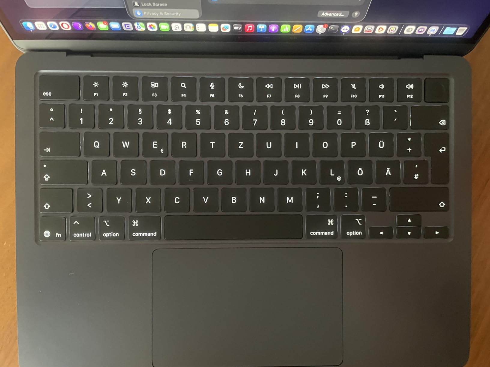 The keyboard is not QWERTY