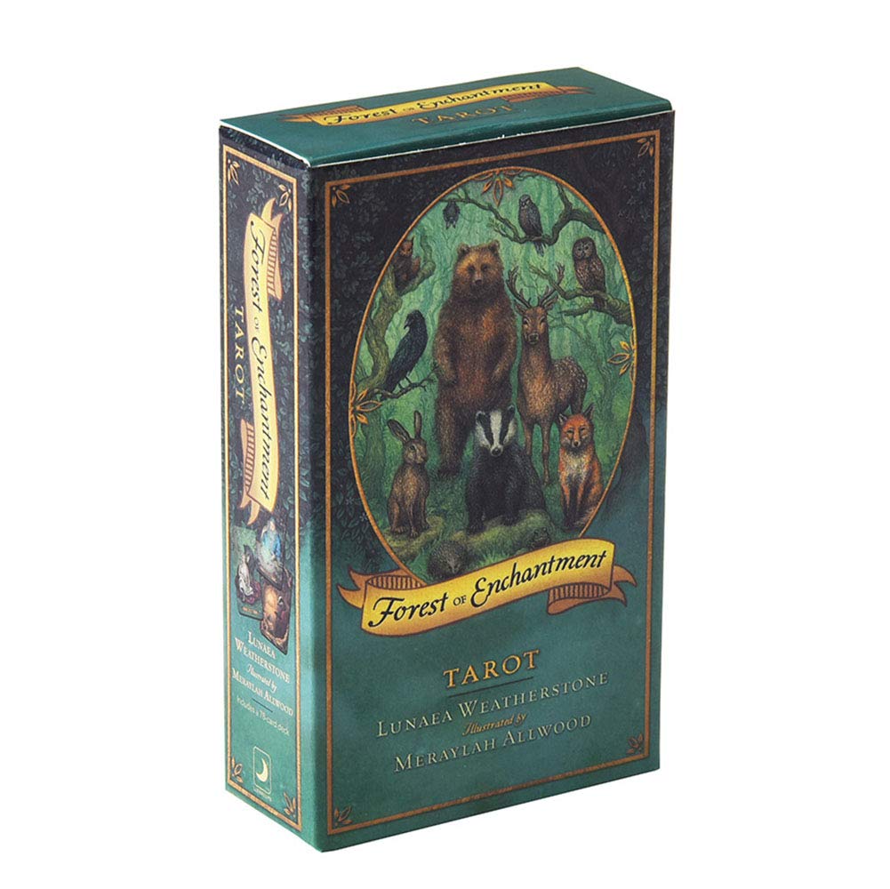 78 Pcs Tarot Cards, Forest of Enchantment Card Deck Palying Cards for Beginner (English Edition)