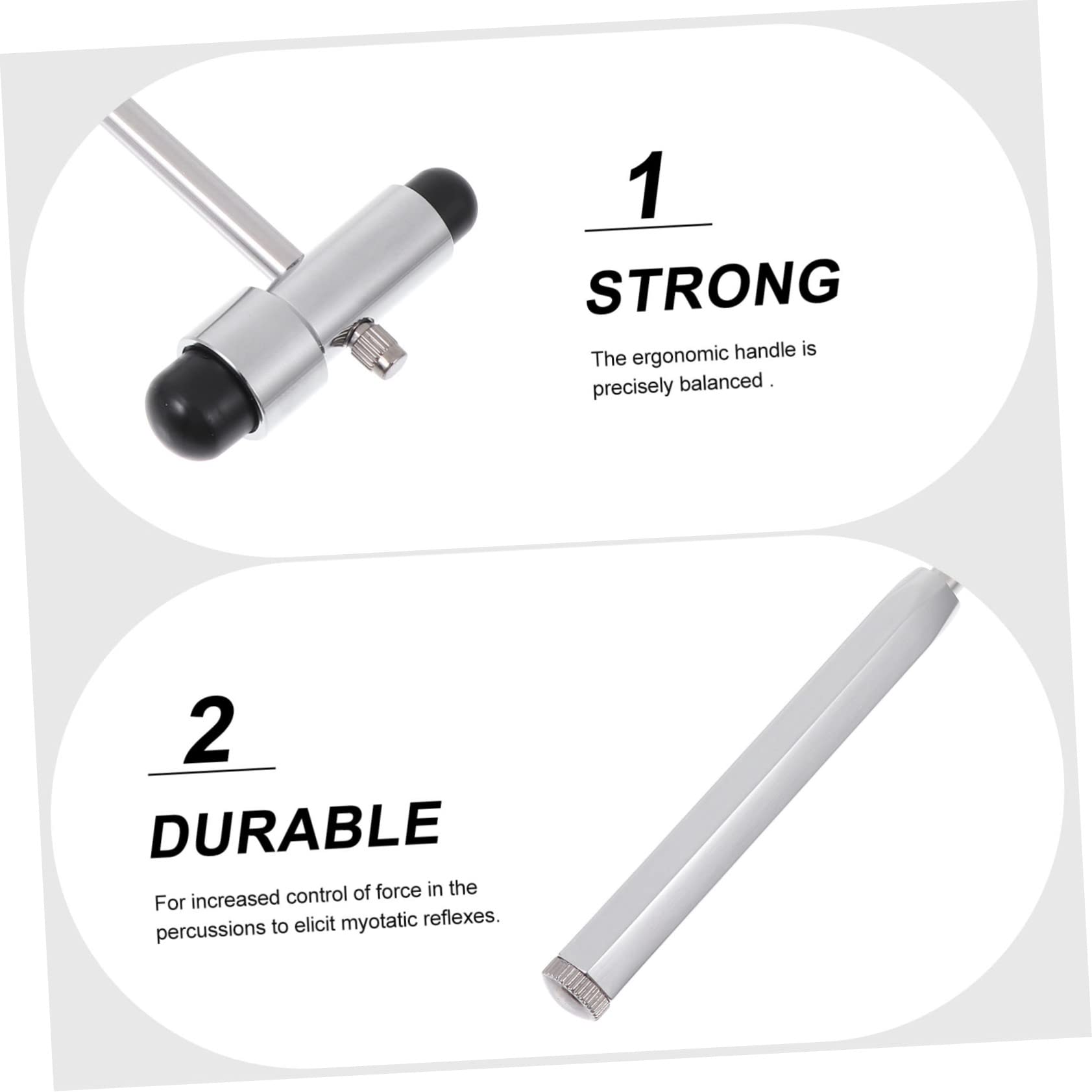 Zerodeko 4 Stck. Reflexhammer aus Multi Funktionaler Neurologischer Hammer für Präzise Reflexuntersuchungen Ergonomisches Design Einfache Handhabung für Medizinische Fachkräfte Studenten