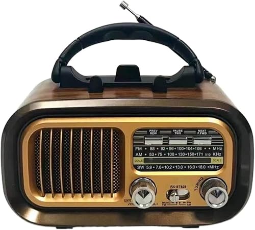 XXXDXDP Portable Full Band AMFMSW Multi-Functional TF Card MP3 Music Player USB Vintage Radio