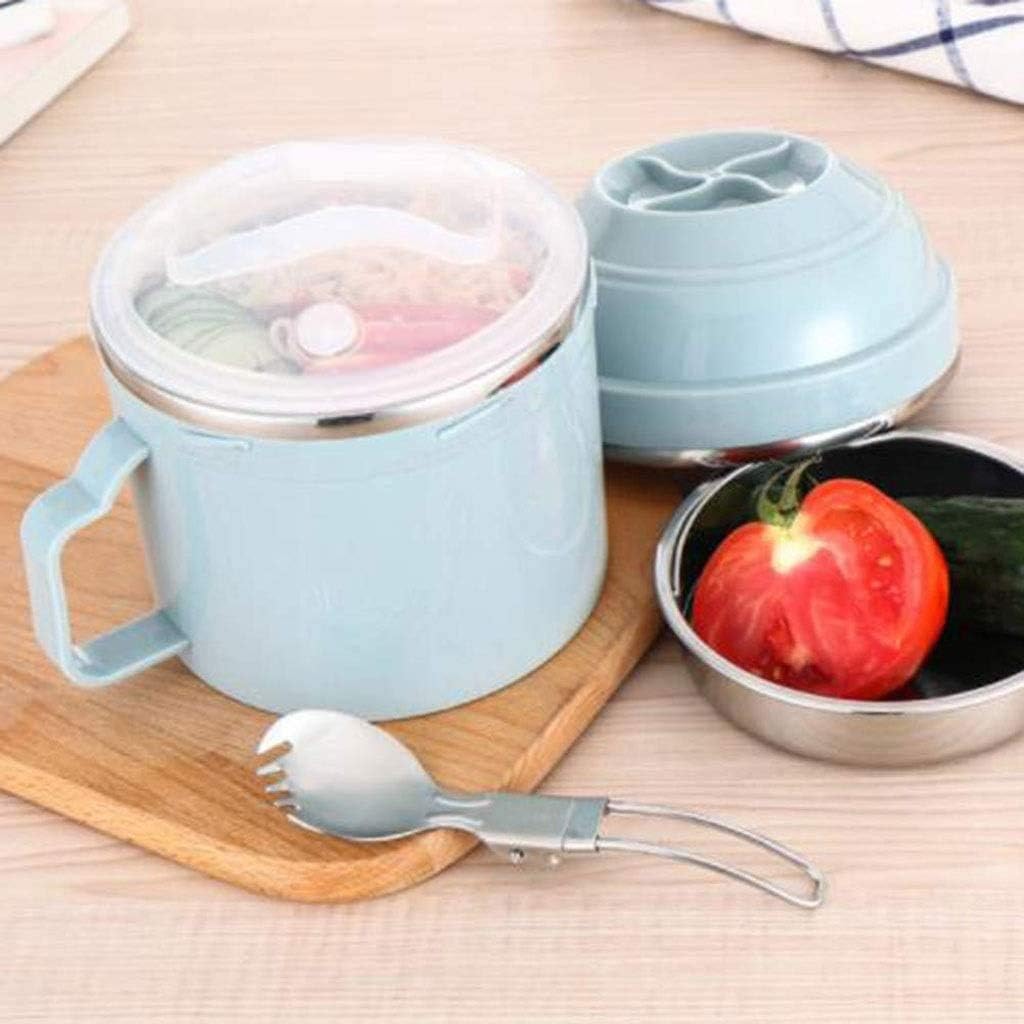 Stainless Steel Thermal Lunch Bento Box with ，Stackable Insulated Food Container with ，