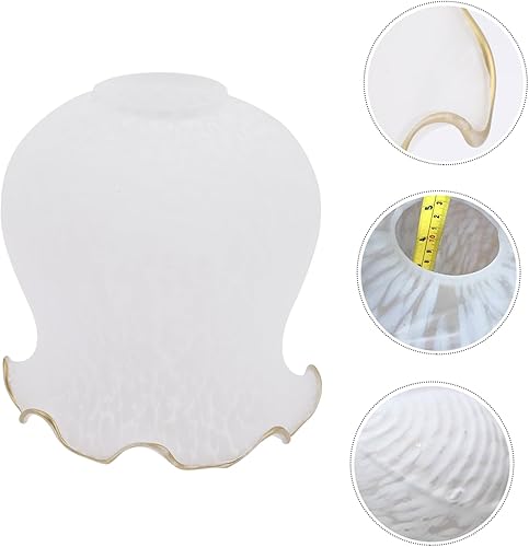 Miniatura 6 de Uonlytech Cubierta de lámpara de cristal para lámpara de araña diseño floral llamativa luz suave fácil de instalar