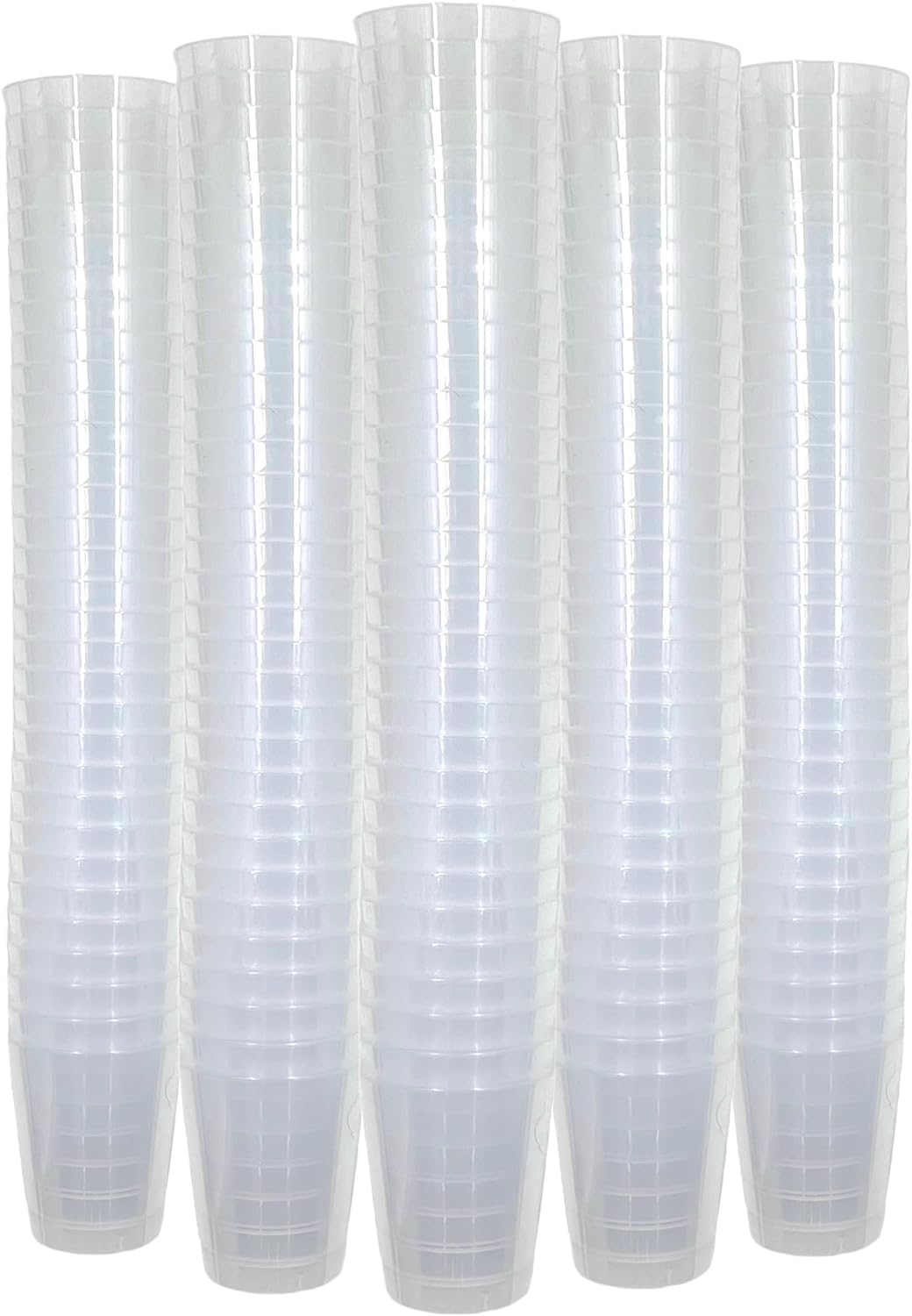MIJOMA Vasos de chupito irrompibles de plástico, resistentes, vasos de chupito Jello Shots, postres, fiestas, bodas, cumpleaños, lavavajillas, reutilizables, 29 ml (transparentes, 640 unidades)