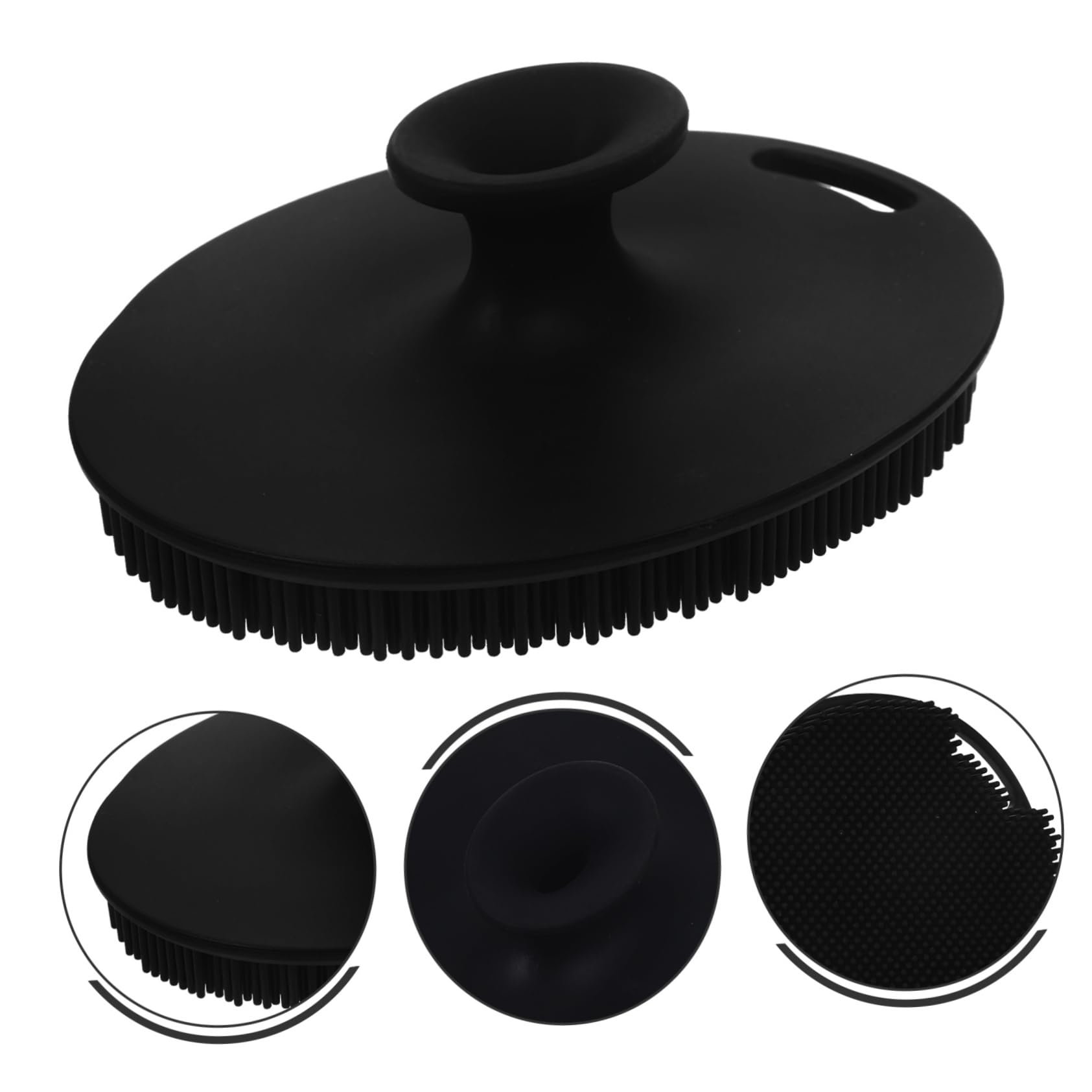 Healeved Silicone Facial Cleansing Brush Deep Clean Exfoliate Face Soft Silicone Bristles for Blackhead Removal Pore Cleansing