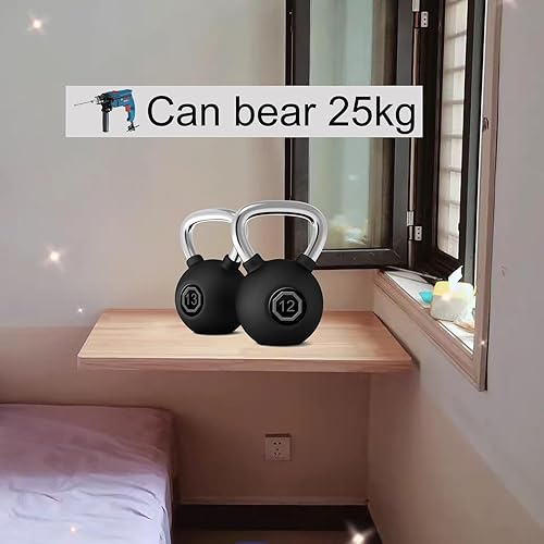 Miniatura 4 de Mesa plegable montada en la pared, mesa plegable de hojas abatibles, para espacios pequeños, escritorio, oficina, hogar, cocina, mesa de comedor de