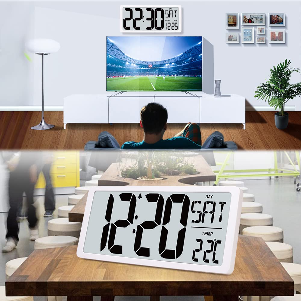 Buy TXL Extra Large Digital Wall Clock with Backlight, 16.9" Oversize