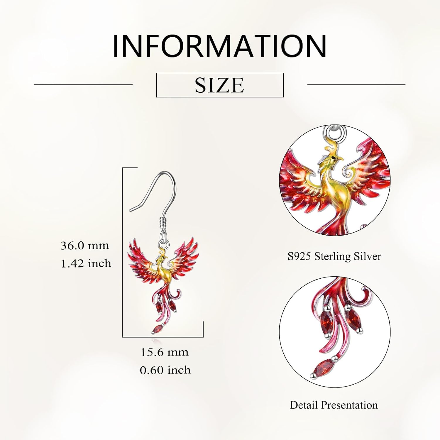 Animal Dangle Earrings for Women 925 Sterling Silver Cat/Dinosaur/Panda/Dragonfly Dangle Earrings Cute Animal Jewelry Gifts