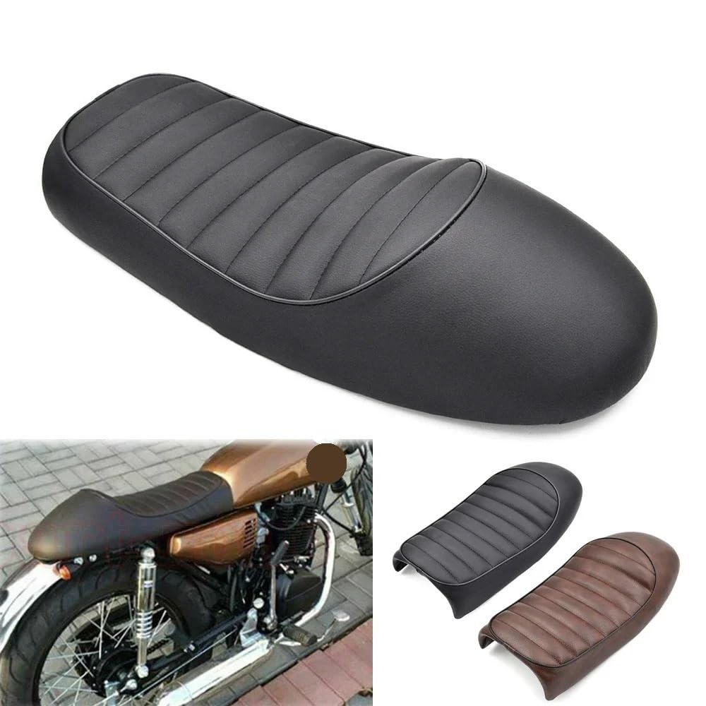 Asiento vintage para moto Cafe Racer compatible con Honda CB y motos clasicas 7