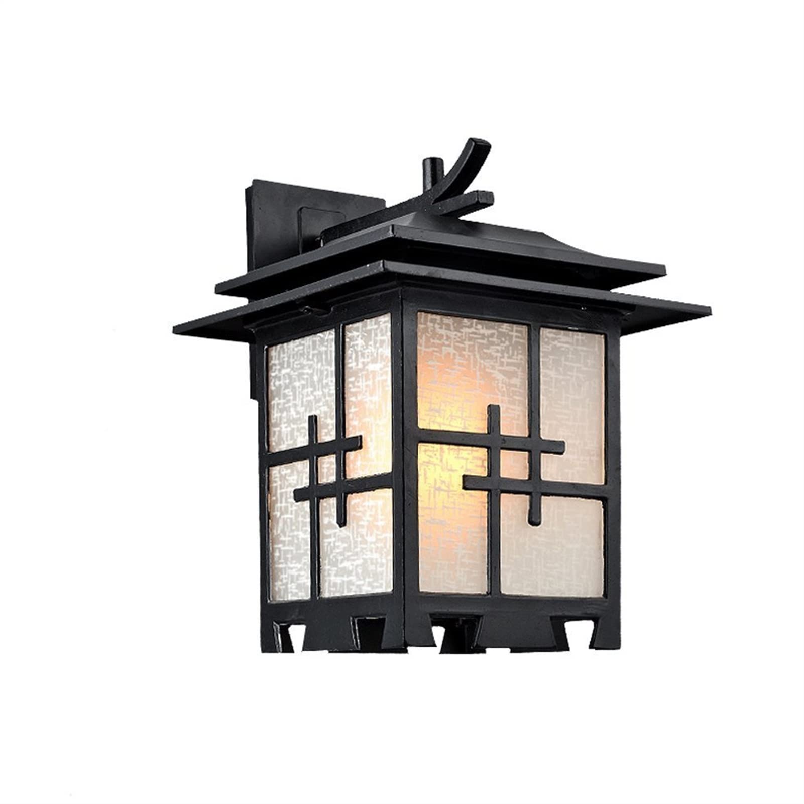Applique Murale européenne Style Vintage, Style Chinois, imperméable, en Aluminium et Verre, Style Japonais, Simple, Antique, pour Porte, Couloir, Jardin, terrasse, Balcon, E27