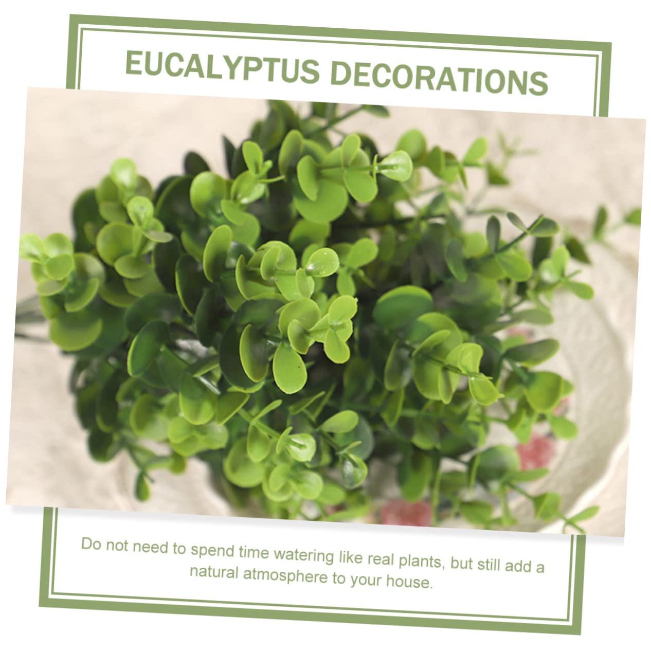 ABOOFAN 5 Sets Künstliche Eukalyptus-stängel Box Eukalyptuszweige Für Blumenarrangements Feiertags-mittelstück 2 Stück * 5