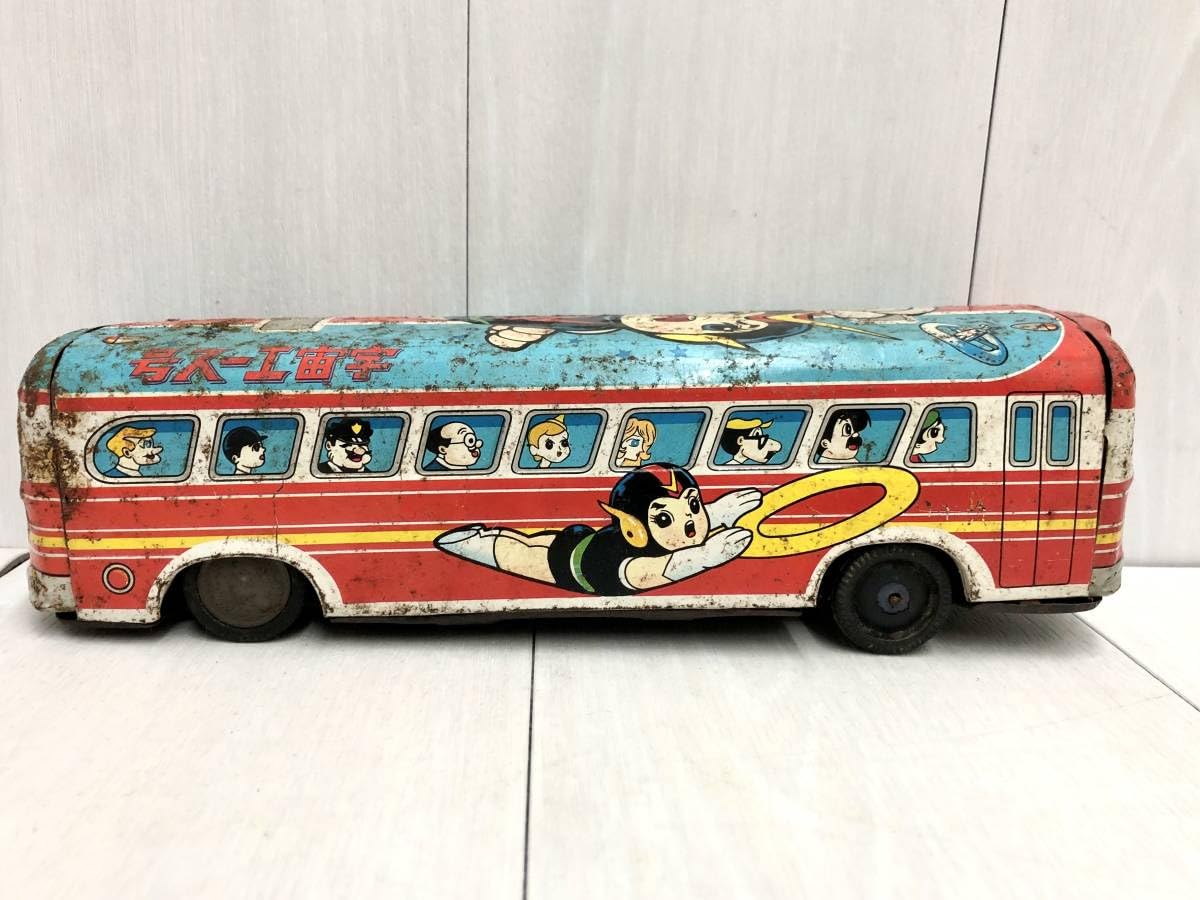 送料込み 希少レア1950〜1960年代ブリキ玩具かなり大きめ56cmはとバス 