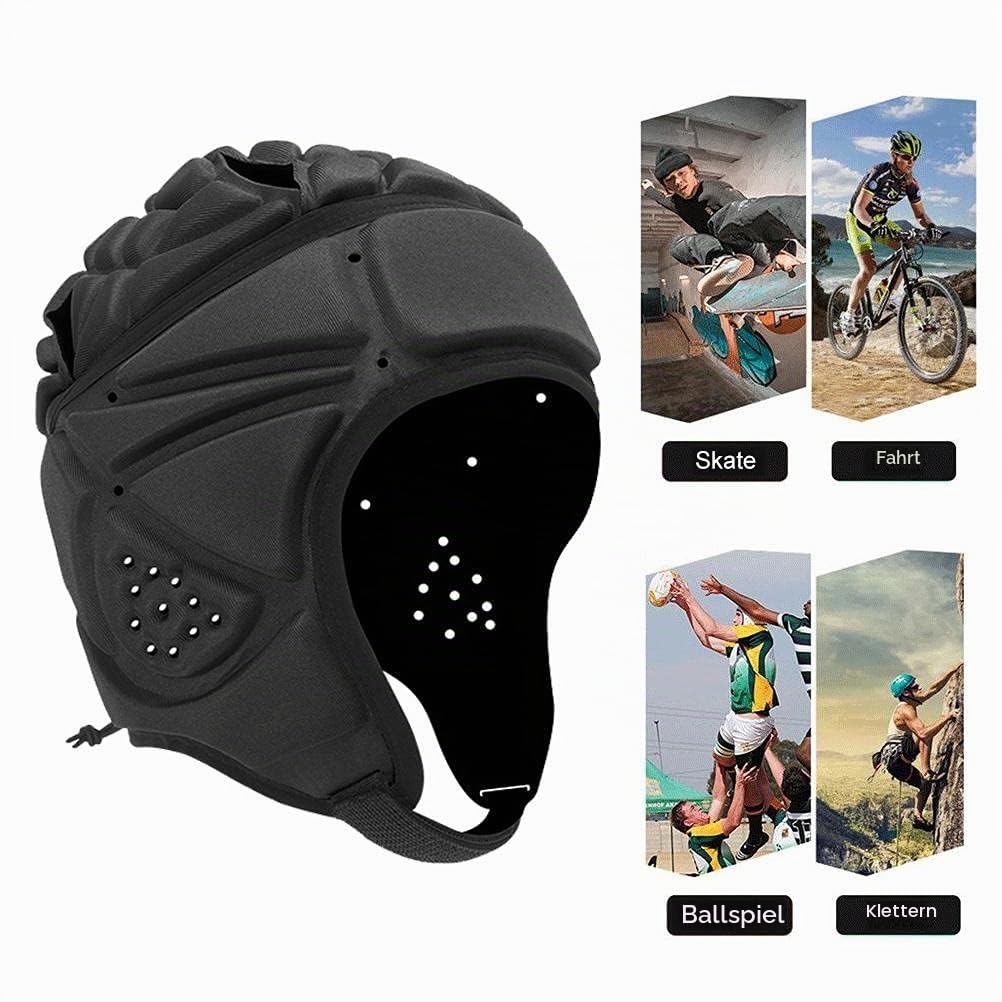 Kopfschutz, Boxhelm, Rugby-Kopfschutz, Scrum-Kappe, Schalenhelm, Fußball-Kopfschutz, Sporthelm Jugendliche und Erwachsene