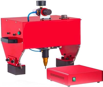 Handheld Dot Peen Marking Machine, 170 * 110 mm Portable Pneumatic Dot Peen Marking Machine Metal/Dot Peen Mark Engraving Machine for VIN Code, Number Letter,D-110V