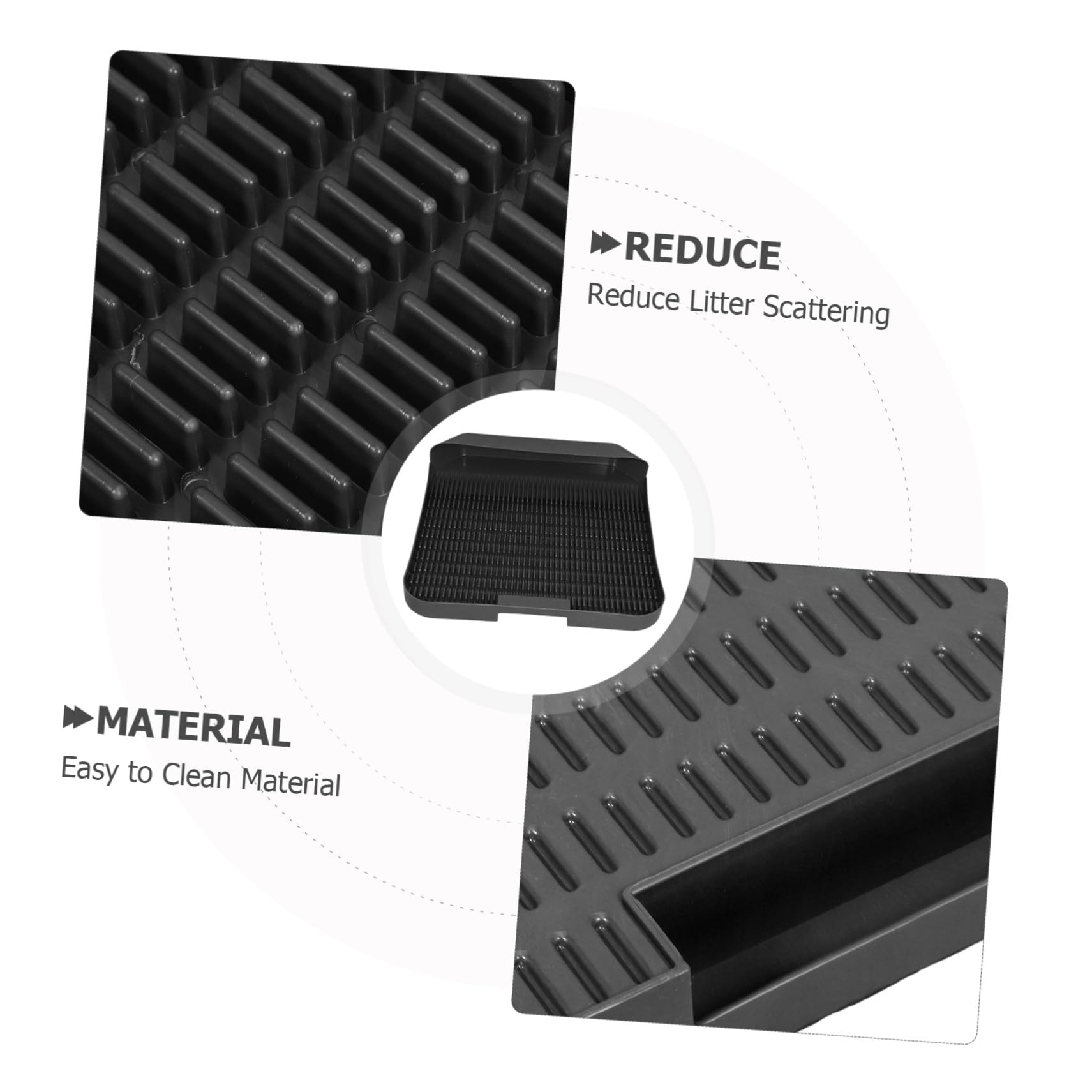 Katze Katzenklo Matte Rutschfest Litter Catcher Matte mit Erhöhten Kanten Leicht Zu Reinigen Für Indoor Katzen Streu Auffang Teppich