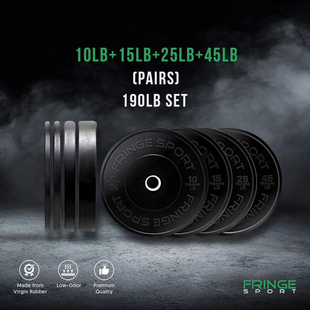 Amazon.co.jp: 190 ポンドブラックバンパーゴムプレートのペアセット( 10 / 15 / 25 / 45ポンド）のプレート  –ウェイトリフティングトレーニング、オリンピック重量挙げ、パワーリフティング用 : スポーツ＆アウトドア