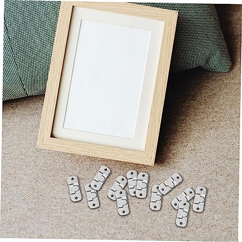 Image of Generic 30pcs Heavy Duty Mirror Holder Clips Interlocking Picture Hangers Universal Frame Hanger Set