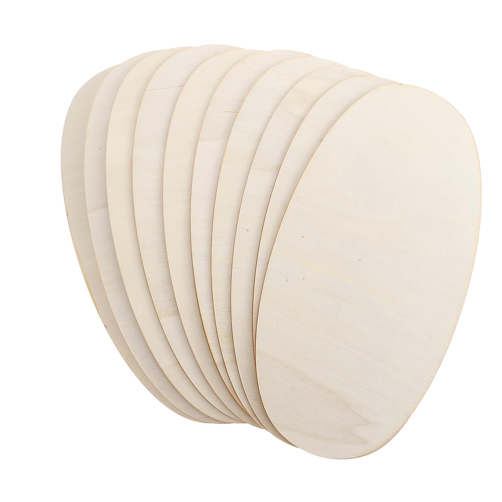 10 Stück Ovale Holzscheiben zum Selbermachen, Holzanhänger