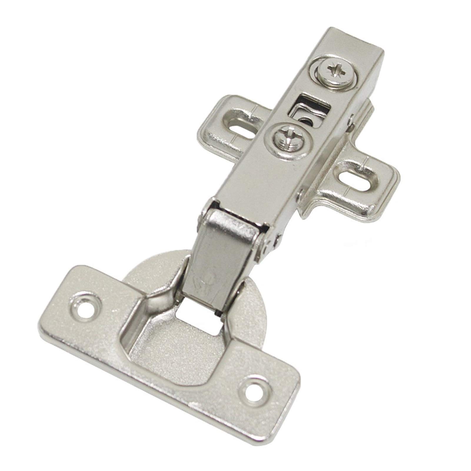 AUNANGLJSCS 1PCS Furniture Cupboard Door Hinge Soft Close Kitchen Cabinet Full Overlay Concealed Hydraulic Polished Hardware