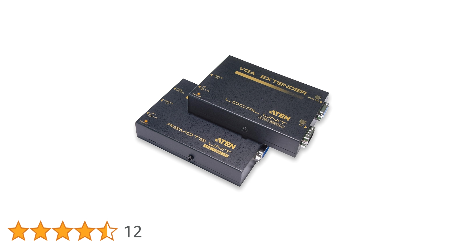 ATEN VE150A新品2個セット Amazon | ATEN VGAツイストペアケーブルエクステンダー VE150A