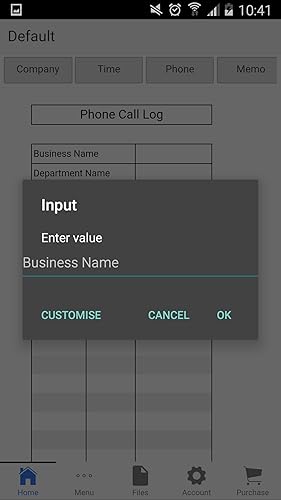 Phone Call Log