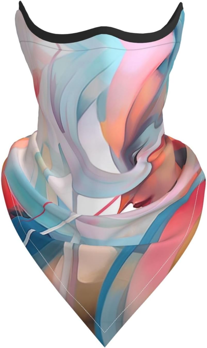Protection Neck Gaiter Face Cover Side portrait Balaclava Scarf Mask, Windproof Breathable Sun Shield for Men Women, Skiing Hiking Cycling Outdoor Sports