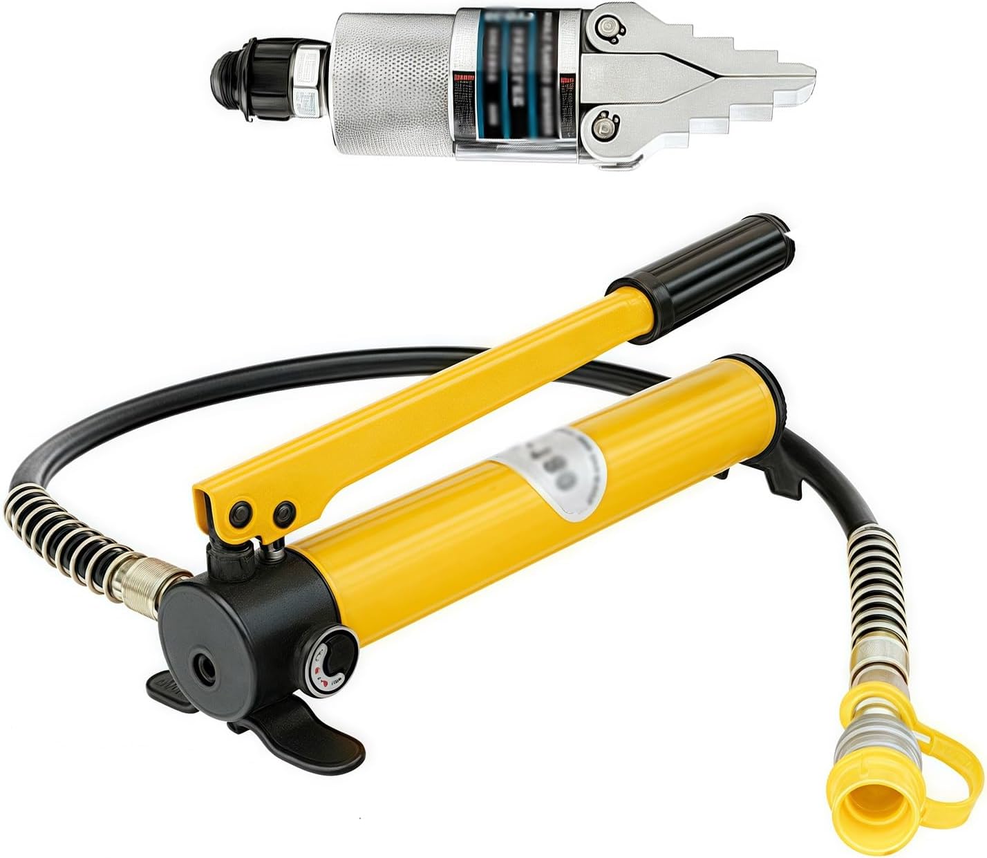 Portable Hydraulic Flange Spreader, 8T Split Type Hydraulic Flange Expander, Pipe Repair Tool, Tip Thickness 10mm, Manual Expanding Tool for Maintenance, Repair of Pipelines
