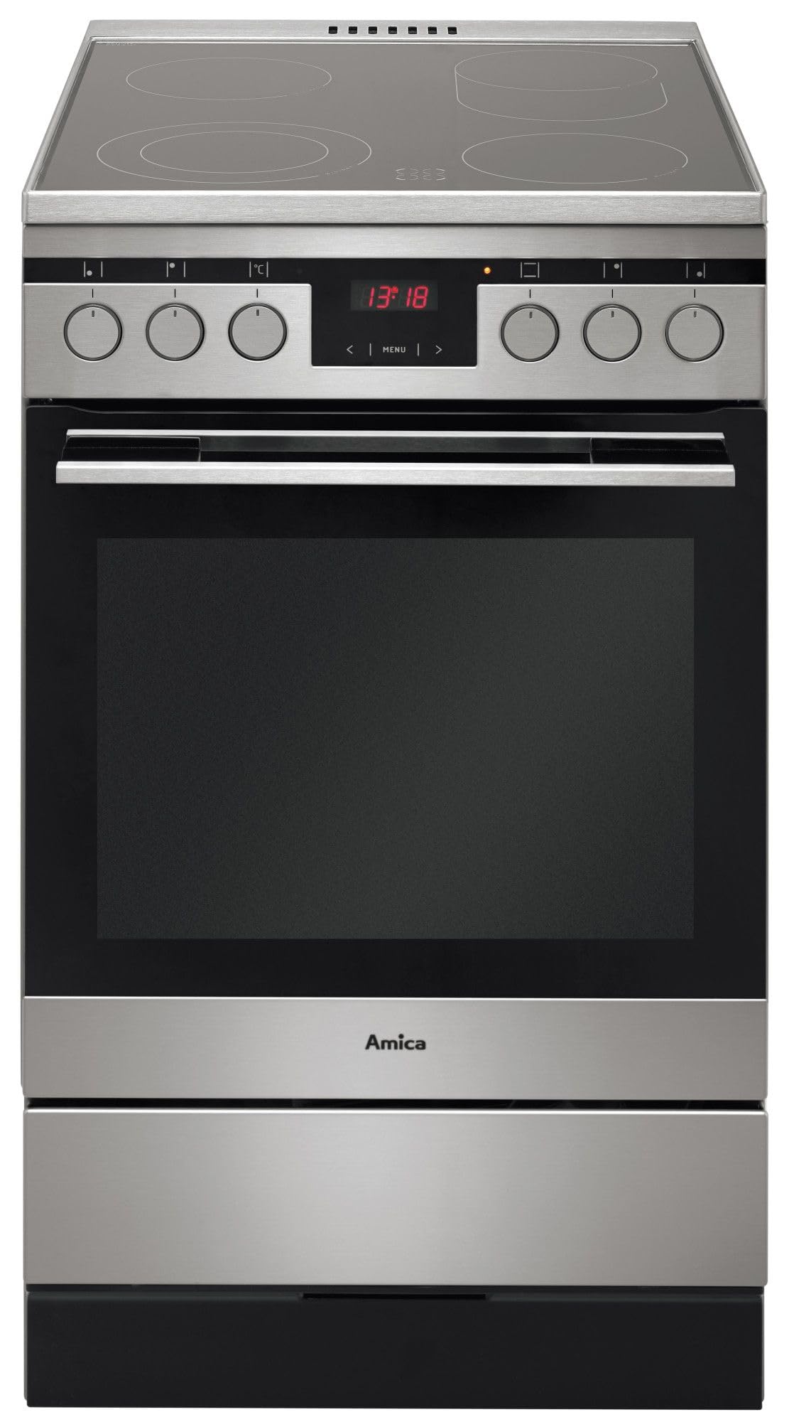 Amica SHC 11587 E Electric Hobs/A/0.99 kWh/66 L/versenkbare knebel/Stainless steel