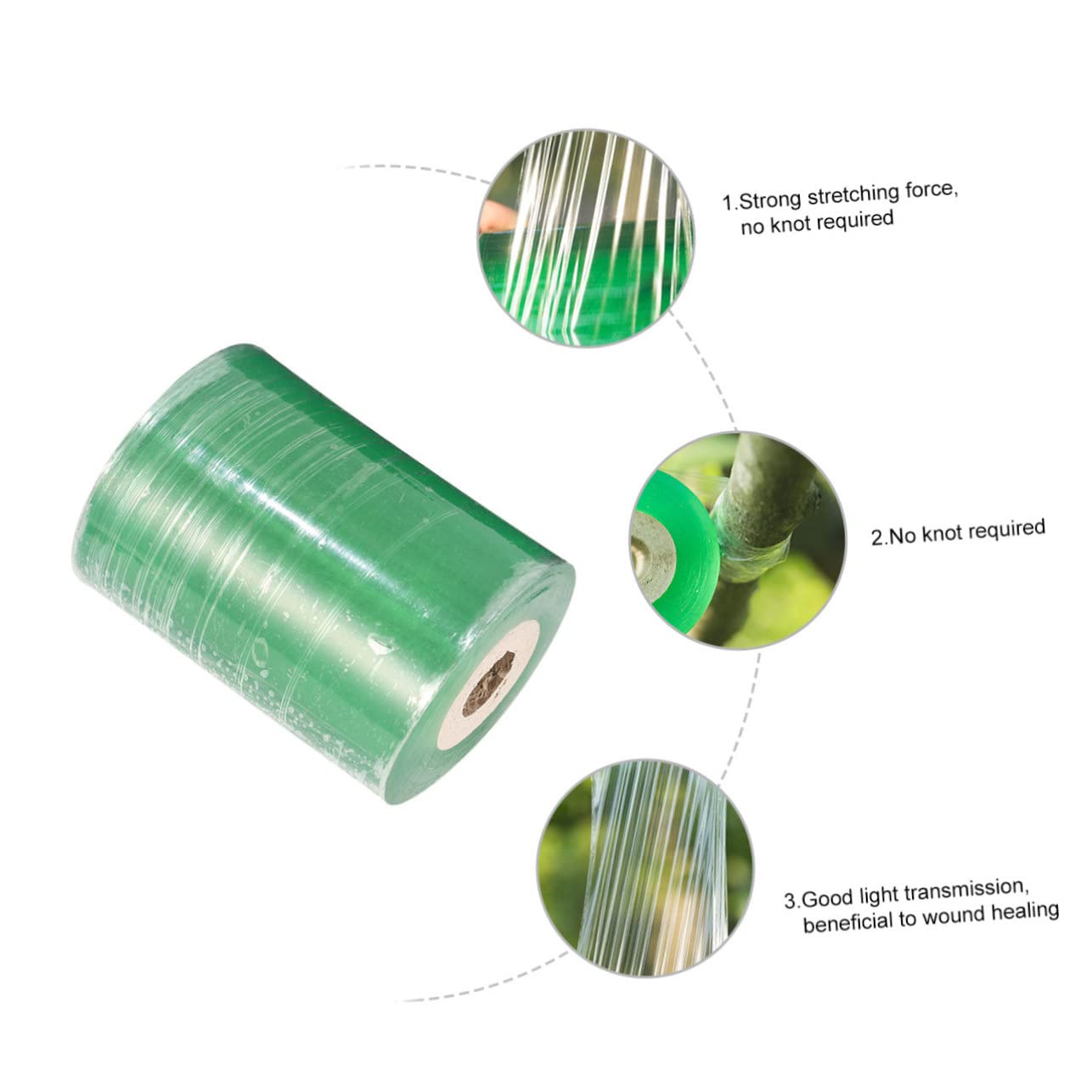 4rouleaux Ruban De Greffage Autocollant Transparent pour Arbres Fruitiers De Film Élastique Et Imperméable pour Pécans Noix Agrumes Et Fruits à Noyau
