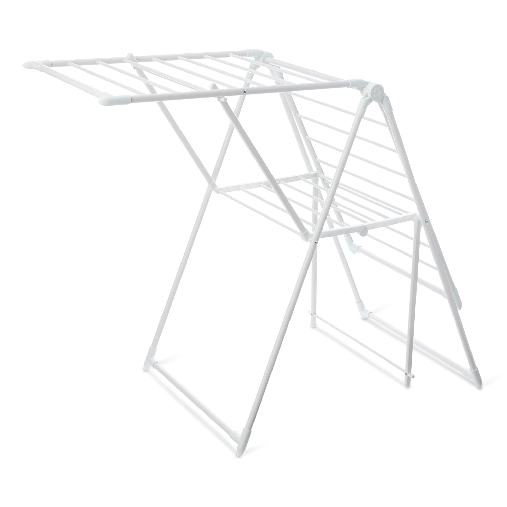 Amazon Basics Séchoir à Linge, Pliable, en métal, à Deux Ailes, 154,9 x 59,9 x 99,8 cm, Blanc