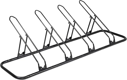 CyclingDeal Soporte de estacionamiento para bicicleta de montaña MTB Road Bike - Almacenamiento interior en el garaje en el hogar - 4 bicicletas