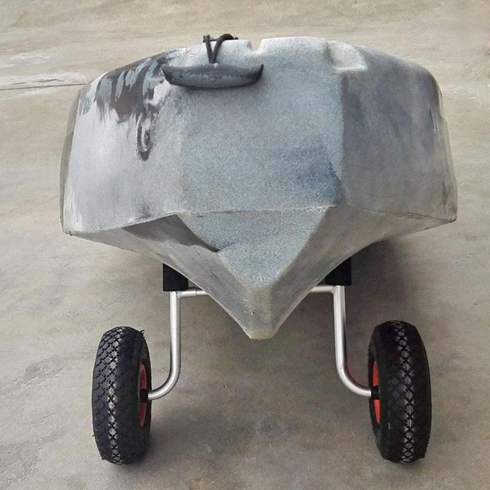 Carrello per Kayak, Carrello per Canoa per Barche, Telaio in Alluminio Resistente per Trasporto rimorchio Dolly con Ruota da 10 Pollici