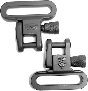 Hunting Accessories All Metal Quick Detach Swivel 2 pcs Set for 1 (inch) Sling -Black - Blend-In