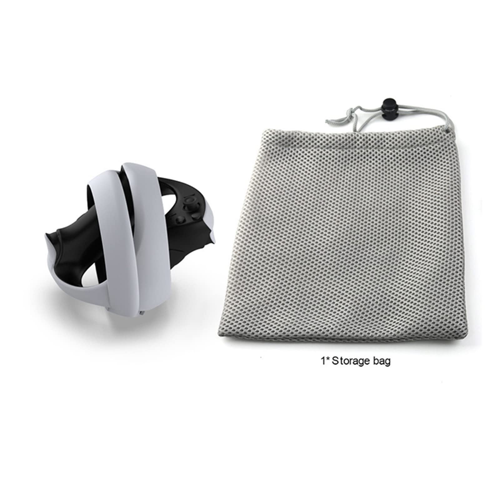 Custodia Protettiva Rigida Compatibile PSVR2 con Copriobiettivo, Borsa in Rete e Fascetta per Controller Touch