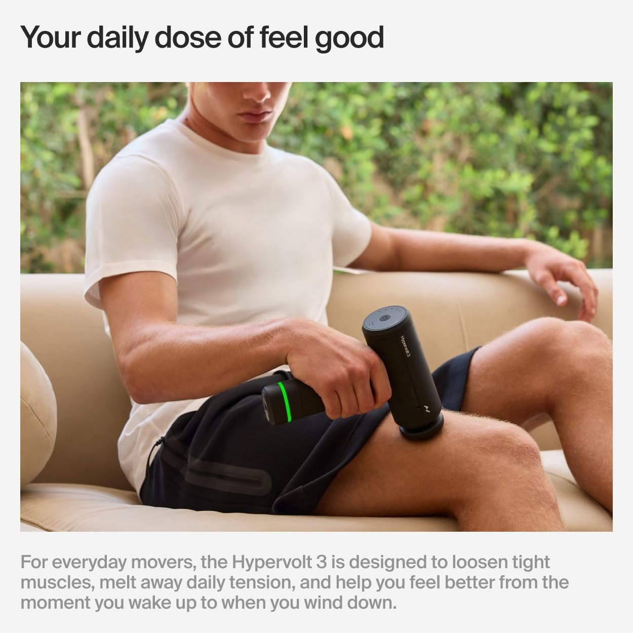 Hyperice Hypervolt 3 – QuietGlide Technology Handheld Percussion Massage Gun | 5 Speeds, 5 Interchangeable Heads | Helps Relieve Sore Muscles, Improve Mobility and Speed Up Recovery