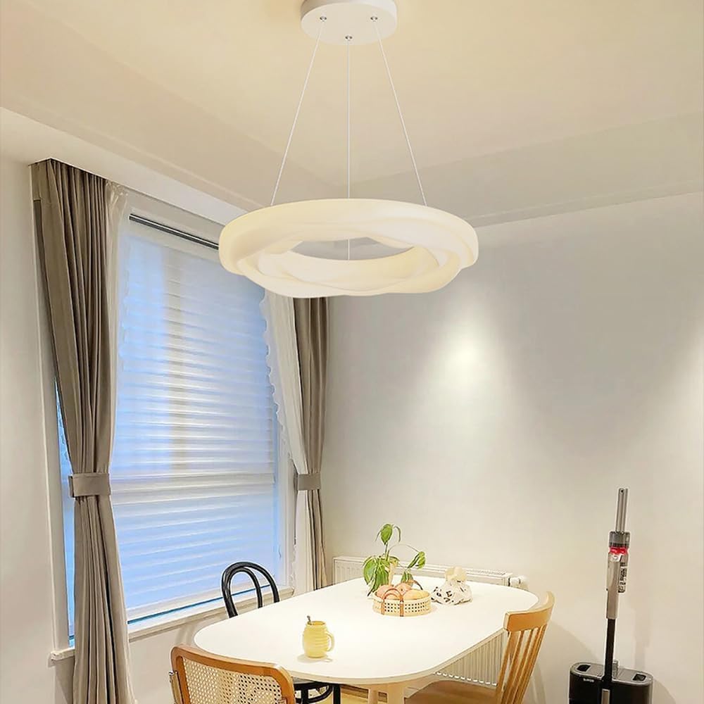 シャンデリア モダン ラウンド ダイニングルーム 照明器具 調光可能 LED フラワー シーリング シャンデリア (直径 50 cm