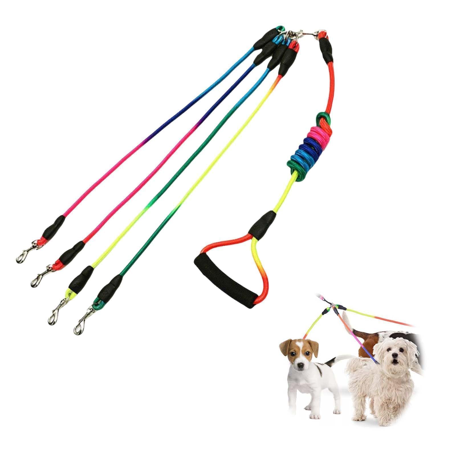 Nylon Guinzaglio Cani,4 in 1 Cane Guinzaglio,Guinzaglio multifunzione,Guinzaglio per Cani regolabile,Multi Guinzaglio per Animali Domestici,Ottimo per passeggiate ed escursioni con animali domestici