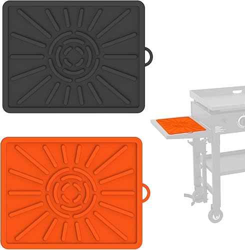 Alfombrilla de herramientas para plancha Blackstone, alfombrilla de silicona Blackstone Accesorios para plancha, espátula para parrilla,