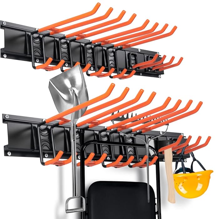 Buy Garden Tool Storage Rack, Garage Tool Organizer Wall Mount, Garden