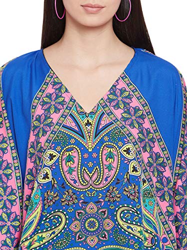 Image of Oussum Women Kaftan Plus Size Polyester Summer Lightweight Caftan Swimsuit Cover Ups Maxi African Mumu Lounge House Dress